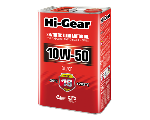 Моторное масло Hi-Gear 10W50 SL/CF, 4л. HG1154 Моторное масло Hi-Gear 10W50 SL/CF, 4л. HG1154