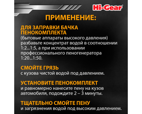 Шампунь для бесконтактной мойки автомобиля