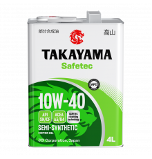 Масло моторное полусинтетическое Takayama Safetec10W-40 4л (605047) (605591)