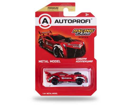 Машинка коллекционная 1:64, Серия Racing Cars, RCN-001 красный