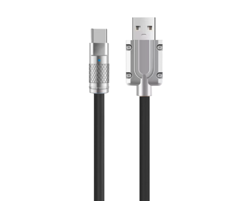 Кабель с силиконовой оплеткой, USB - Type-C, 1м.