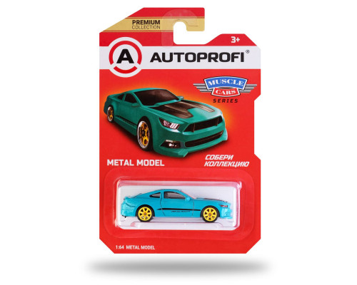 Машинка коллекционная 1:64, Серия MUSCLE CARS (Mustang), MUS-002 тиффани