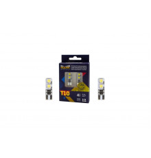 Лампы светодиодные Маяк 12V T10 12SMD(2016) W2.1x9.5d WHITE 2шт.