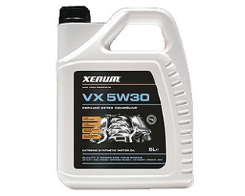 Масло моторное Xenum VX 5w30 рейсинговое на эстеровой основе с керамикой  (5л)