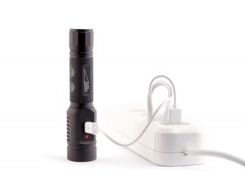 Фонарь ЯРКИЙ ЛУЧ T9v.2 CREE XP-G2 350лм 3 реж. +боковой COB, Li-Ion 18650 2600mAh, встр.ЗУ micro-USB