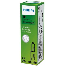 Лампа Philips LongLife EcoVision H1, 12V 55W P14,5s (1 шт.)
