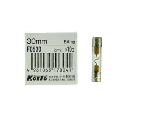 Предохранитель Koito 5A-стеклянный 30mm
