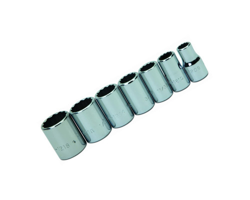 Набор головок Williams 12-гранных 1/4-9/16" (7шт), квадрат 1/4" Набор головок Williams 12-гранных 1/4-9/16" (7шт), квадрат 1/4"