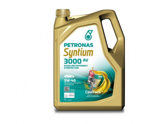 Масло моторное синтетическое Petronas Syntium 3000 AV 5W-40 (5л)