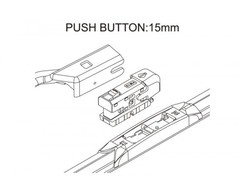 Комплект адаптеров ACTIVE SWORD VM10 адаптер (Push Button 15мм) 2 шт.