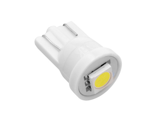 Светодиод 12V T10 1SMD W2,1x9,5D WHITE (гaбaрит, повторитель поворотa) =12T10-W\1SMD\5050=