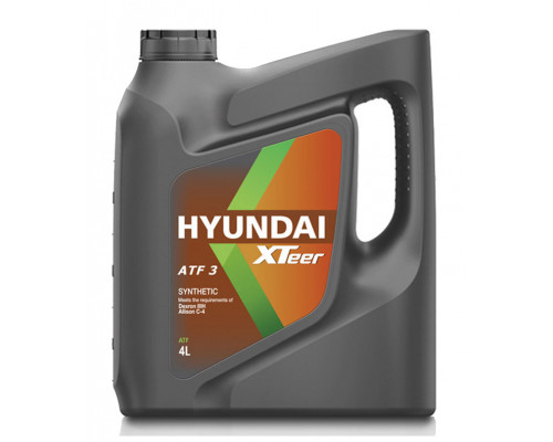 Масло трансмиссионное синтетическое Hyundai XTeer ATF-3 (4л)