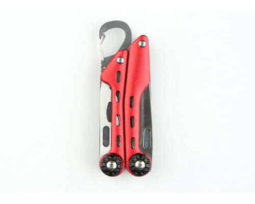 Мультитул Stinger, сталь (красный), 10 инструментов, нейлоновый чехол, коробка картон