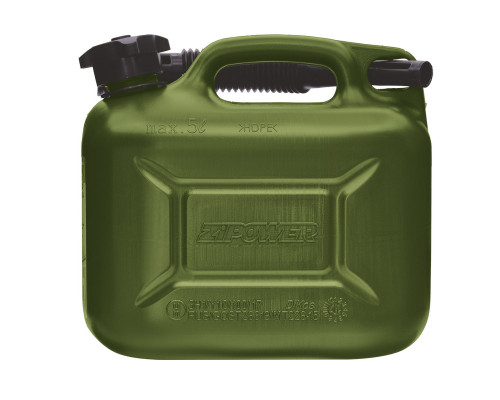 Канистра для топлива ZiPOWER (5 л.) Цвет - оливковый.