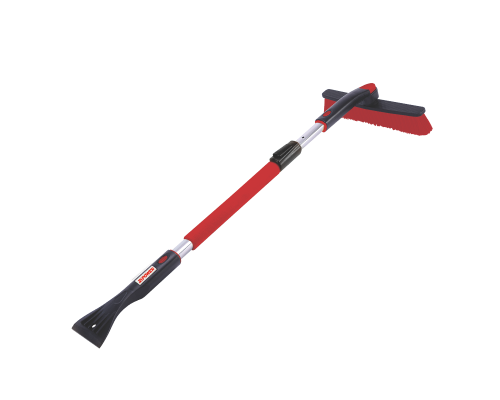 Щетка для снега телескопическая  со скребком 99-127 см. ZiPOWER