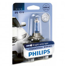Лампа H3FIT 12V 55W PK22S Crystal Vision 12336 PHILIPS H3 блистер (1шт.)