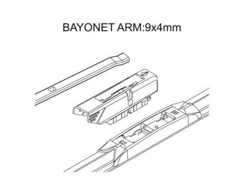 Комплект адаптеров ACTIVE SWORD VM8 адаптер (Bayonet) 2 шт.