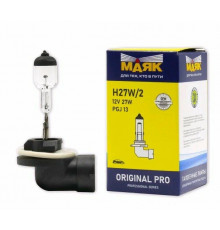 Лампа автомобильная Маяк Н27 12V 27W PGJ13 ORIGINAL PRO "Маяк" OEM 02727W/2