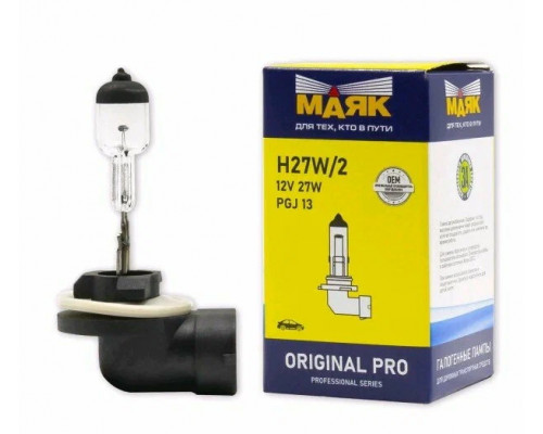 Лампа автомобильная Маяк Н27 12V 27W PGJ13 ORIGINAL PRO "Маяк" OEM 02727W/2