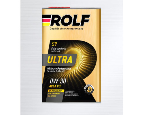 Моторное масло ROLF Ultra C3 0W-30 (1л)