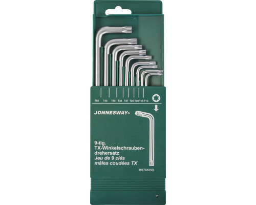Комплект угловых ключей "TORX" T10-T50 H07M09S
