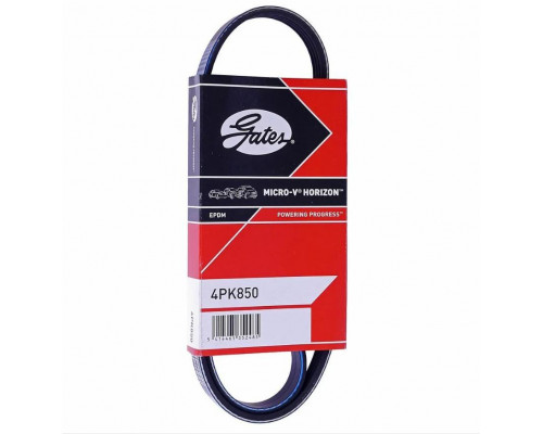 Приводной ремень Gates 4PK850 / Хендай, Киа, Мазда, Ниссан, Крайслер, Сузуки, Тойота и др. Приводной ремень Gates 4PK850 / Хендай, Киа, Мазда, Ниссан, Крайслер, Сузуки, Тойота и др.