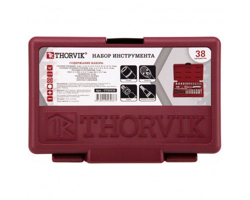 Набор инструмента Thorvik 38 предметов, UTS0038
