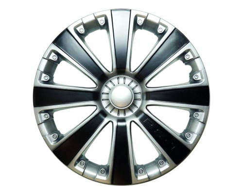 АКС Декоративные колпаки RS-T, R-16, 2 шт. серебристо-черный (193787)