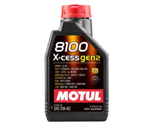 Масло моторное Motul 8100 X-CESS GEN2 5W-40 (1л)