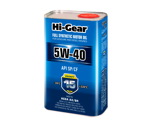 Моторное масло Hi-Gear 5W40 SN/CF, 1л. HG0540 Моторное масло Hi-Gear 5W40 SN/CF, 1л. HG0540