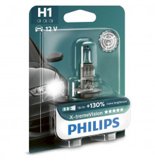 Лампа H1 12V 55W P14,5S +130% X-treme Vision PHILIPS блистер 1 шт.