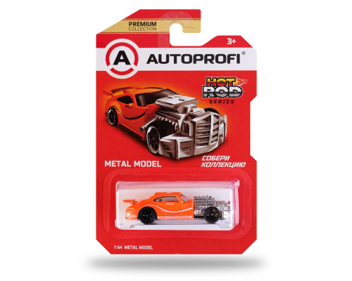 Машинка коллекционная 1:64, Серия HOT ROD, ROD-001 красный