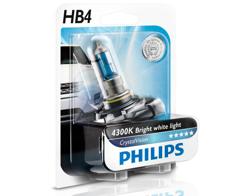 Лампа HB4 12V 55W P22D White Vision PHILIPS блистер (1шт.)