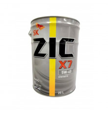 Масло моторное синтетическое ZIC X7 5W-40 (20л) 192662