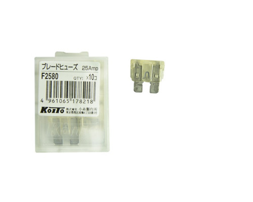 Предохранитель флажковый KOITO 25A 1 шт. (F2580)