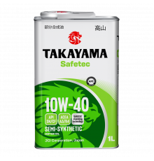 Масло моторное полусинтетическое Takayama Safetec 10W-40 1л (605046) (605590)
