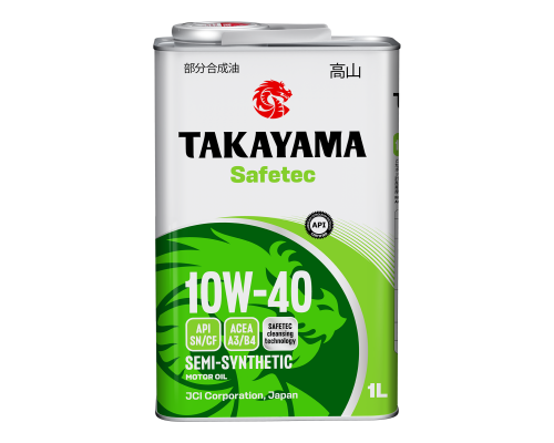 Масло моторное полусинтетическое Takayama Safetec 10W-40 1л (605046) (605590)