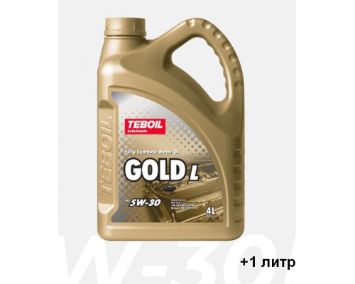 ПРОМО Масло моторное синтетическое TEBOIL Gold L 5W-30 4+1