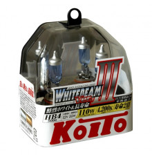 Лампы автомобильные KOITO Whitebeam 9006 (HB4) 12V 55W (110W) 4200K (комплект 2 шт.)