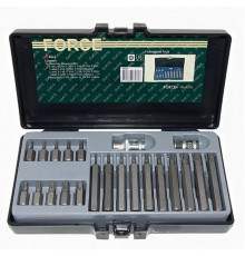 Набор бит Torx Star Tamper Т10H-T55H с держателями, 22предмета