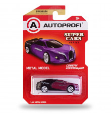 Машинка коллекционная 1:64, Серия SUPER CARS, SUP-003 чёрн./фиолетовый