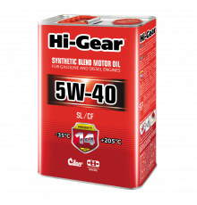 Моторное масло Hi-Gear 5W40 SL/CF, 4л. HG1144