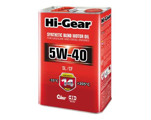 Моторное масло Hi-Gear 5W40 SL/CF, 4л. HG1144