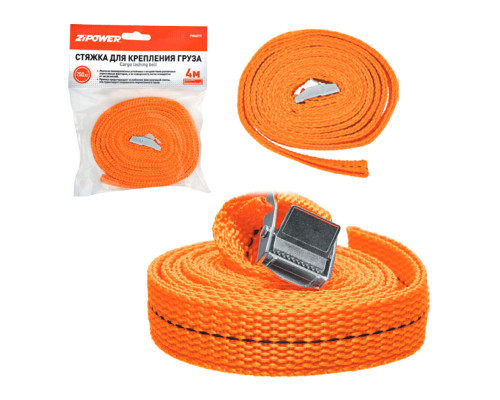 Стяжка крепления груза, 4 м, 250 кг. ZiPOWER