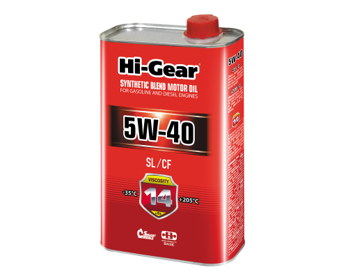 Моторное масло Hi-Gear 5W40 SL/CF, 1л. HG1140 Моторное масло Hi-Gear 5W40 SL/CF, 1л. HG1140