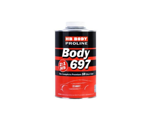 Лак BODY PROLINE 697 HS SR 2:1 RED LINE  2К бесцветный (1.0 л.)(отвердитель необходимо заказывать дополнительно)