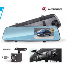 Видеорегистратор Autoprofi, 1080Р, угол обзора 120°, дисплей 4,19", камера заднего вида, память до 128Gb