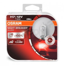 Лампы автомобильные OSRAM Н7 55 W +100% Night Breaker Silver 2 шт.