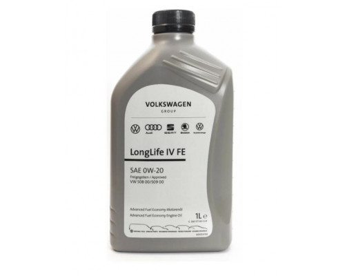 Масло моторное синтетическое VAG LL IV 0W-20 (1л). VW 508 00, VW 509 00, Porsche C20