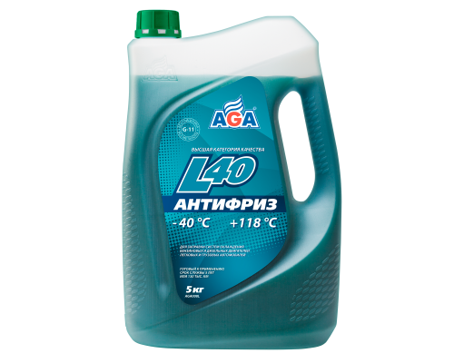 Антифриз AGA-L40 зеленый (4.73 л/5 кг)